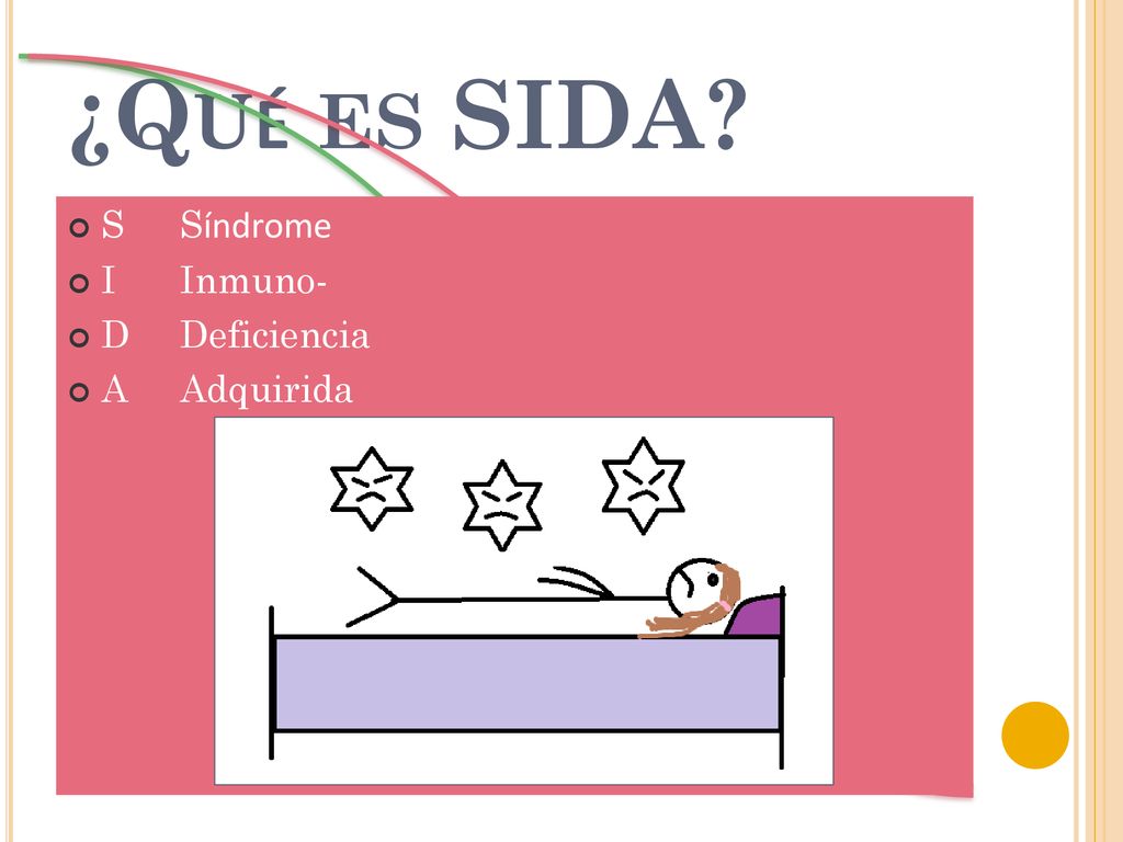 ¿Qué es SIDA S Síndrome I Inmuno- D Deficiencia A Adquirida