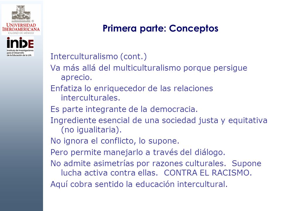 Primera parte: Conceptos