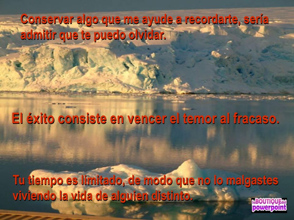 El éxito consiste en vencer el temor al fracaso.
