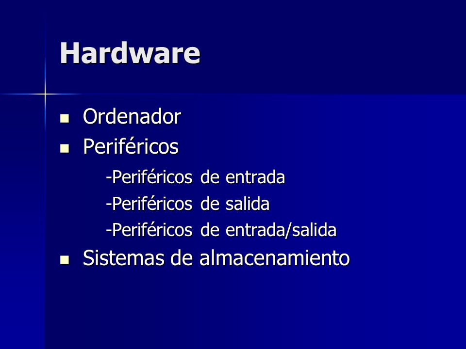 Hardware Ordenador Periféricos -Periféricos de entrada