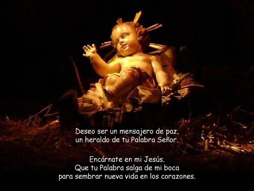 Deseo ser un mensajero de paz, un heraldo de tu Palabra Señor.