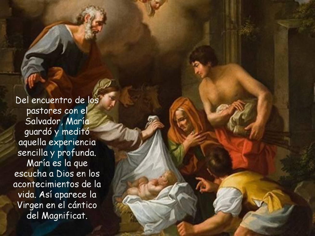 Del encuentro de los pastores con el Salvador, María guardó y meditó aquella experiencia sencilla y profunda.