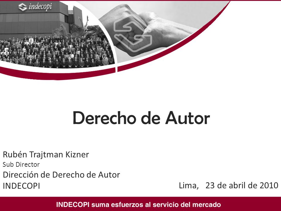 Derecho de Autor Rubén Trajtman Kizner Sub Director