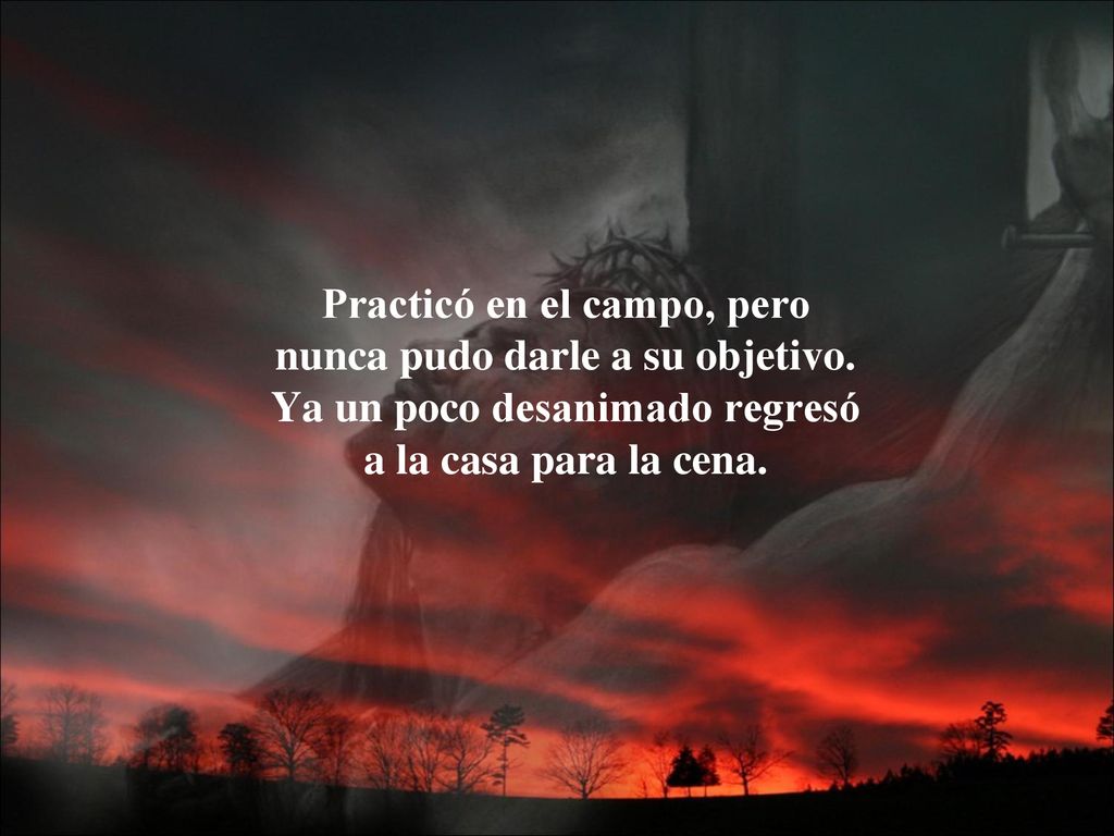 Practicó en el campo, pero nunca pudo darle a su objetivo