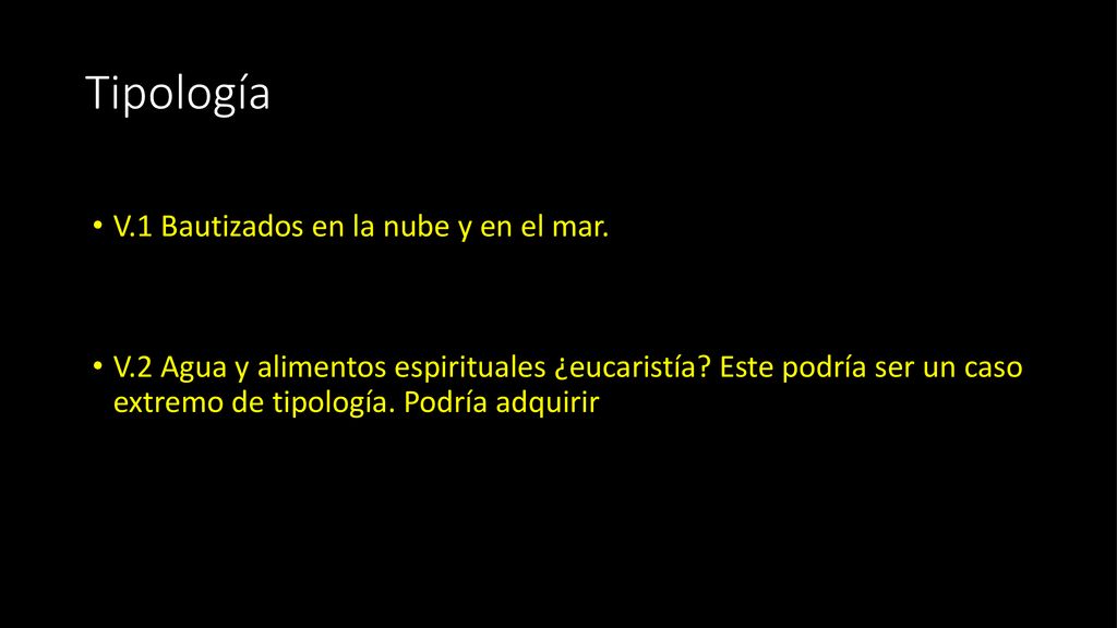 Tipología V.1 Bautizados en la nube y en el mar.