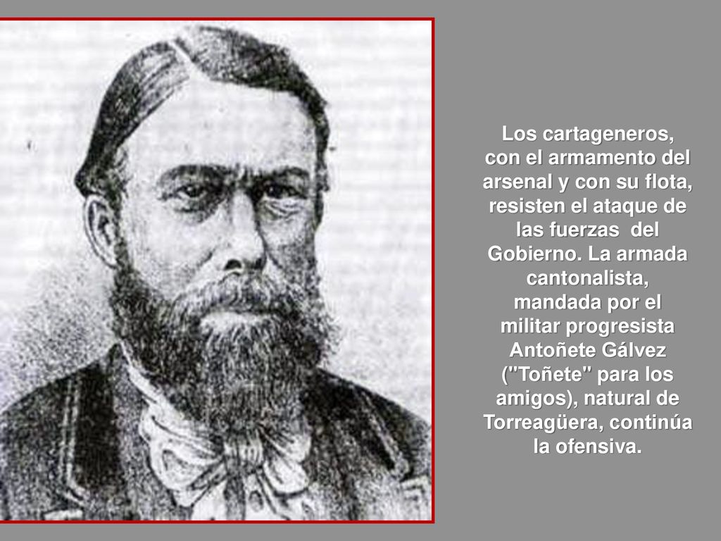 Los cartageneros, con el armamento del arsenal y con su flota, resisten el ataque de las fuerzas del Gobierno.