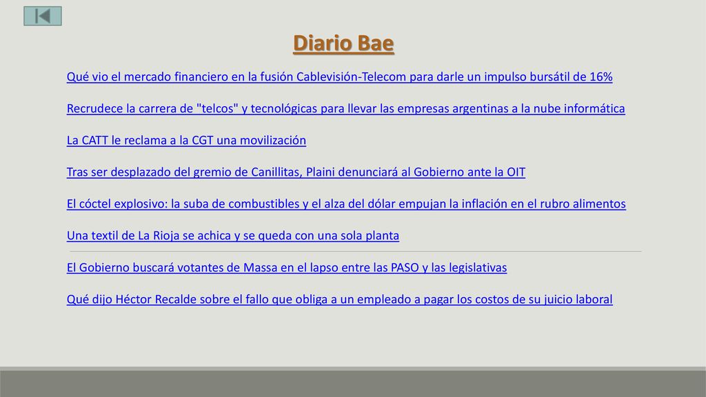Diario Bae Qué vio el mercado financiero en la fusión Cablevisión-Telecom para darle un impulso bursátil de 16%