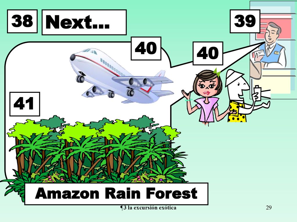 38 Next… Amazon Rain Forest ¶3 la excursión exótica