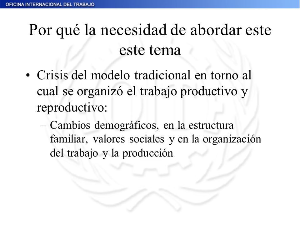 Por qué la necesidad de abordar este este tema