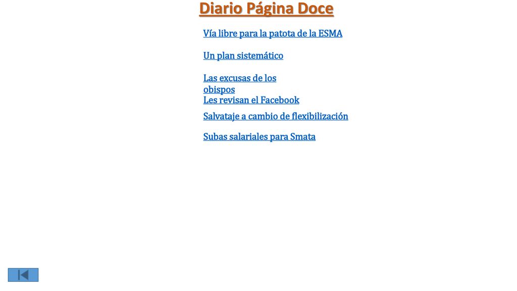 Diario Página Doce Vía libre para la patota de la ESMA