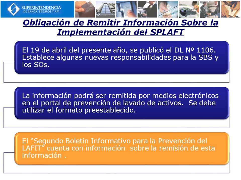 Obligación de Remitir Información Sobre la Implementación del SPLAFT