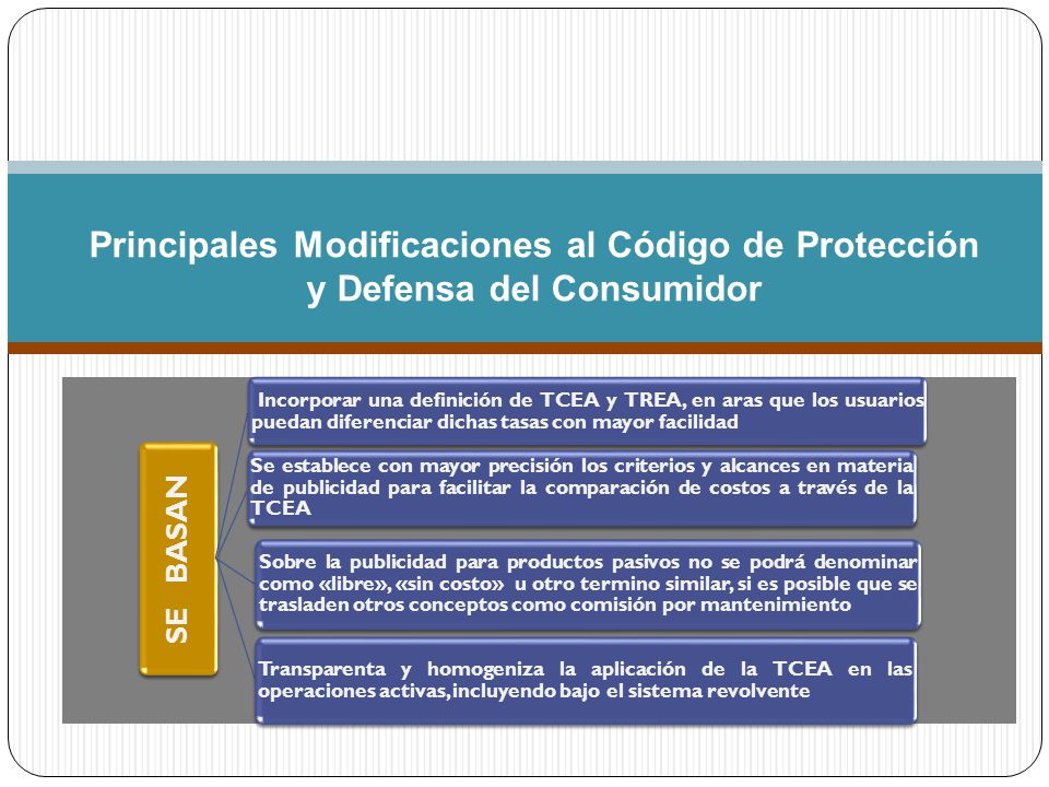 Principales Modificaciones al Código de Protección y Defensa del Consumidor