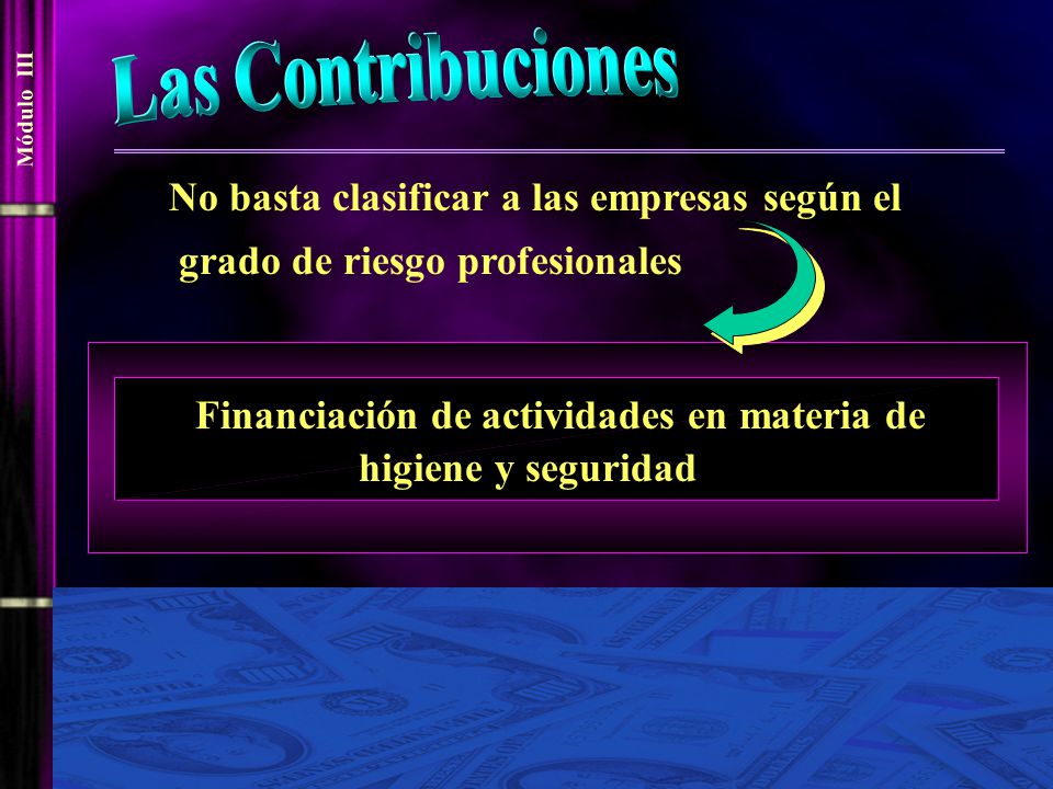 Las Contribuciones No basta clasificar a las empresas según el