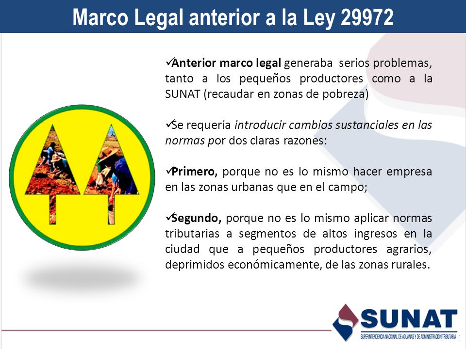 Marco Legal anterior a la Ley 29972
