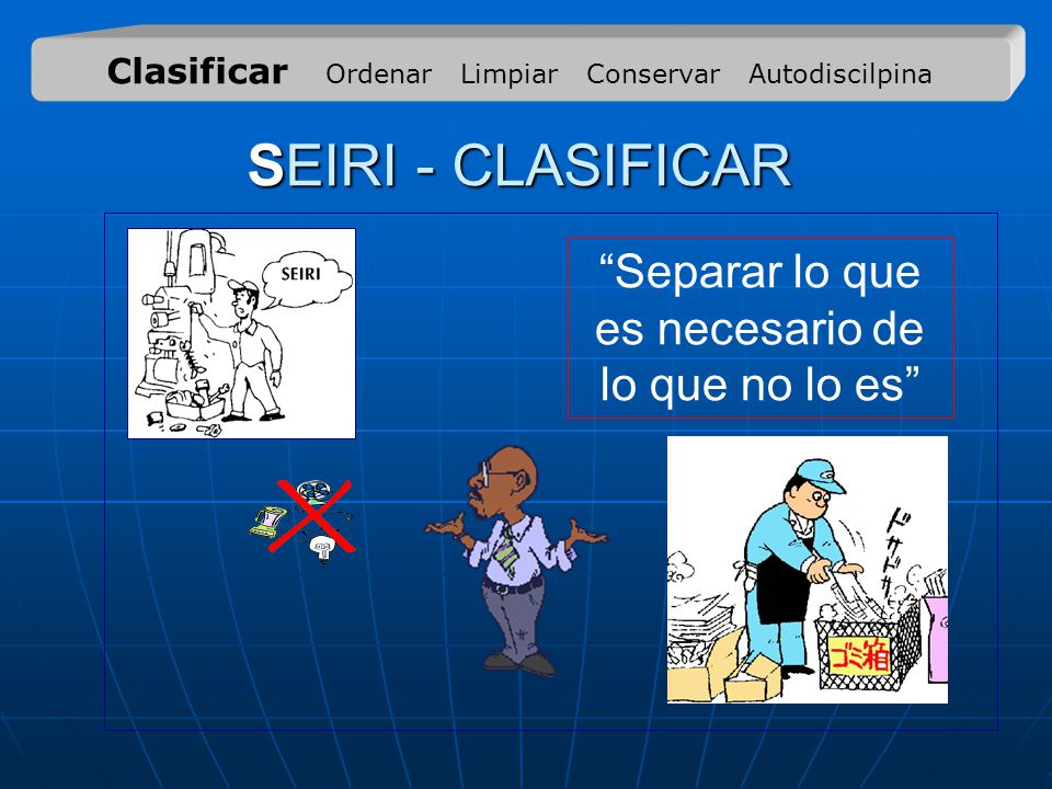 Separar lo que es necesario de lo que no lo es