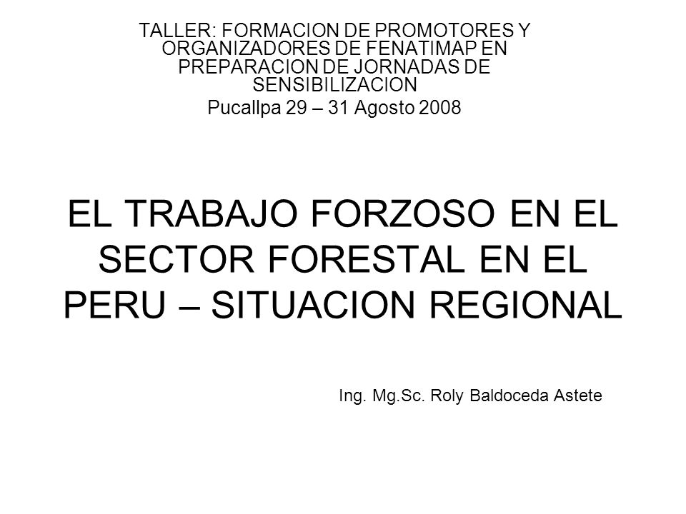 TALLER: FORMACION DE PROMOTORES Y ORGANIZADORES DE FENATIMAP EN PREPARACION DE JORNADAS DE SENSIBILIZACION