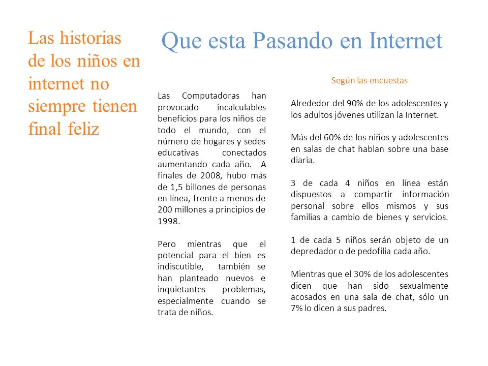 Que esta Pasando en Internet