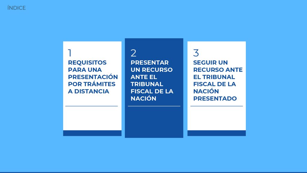 1 2 3 REQUISITOS PARA UNA PRESENTACIÓN POR TRÁMITES A DISTANCIA