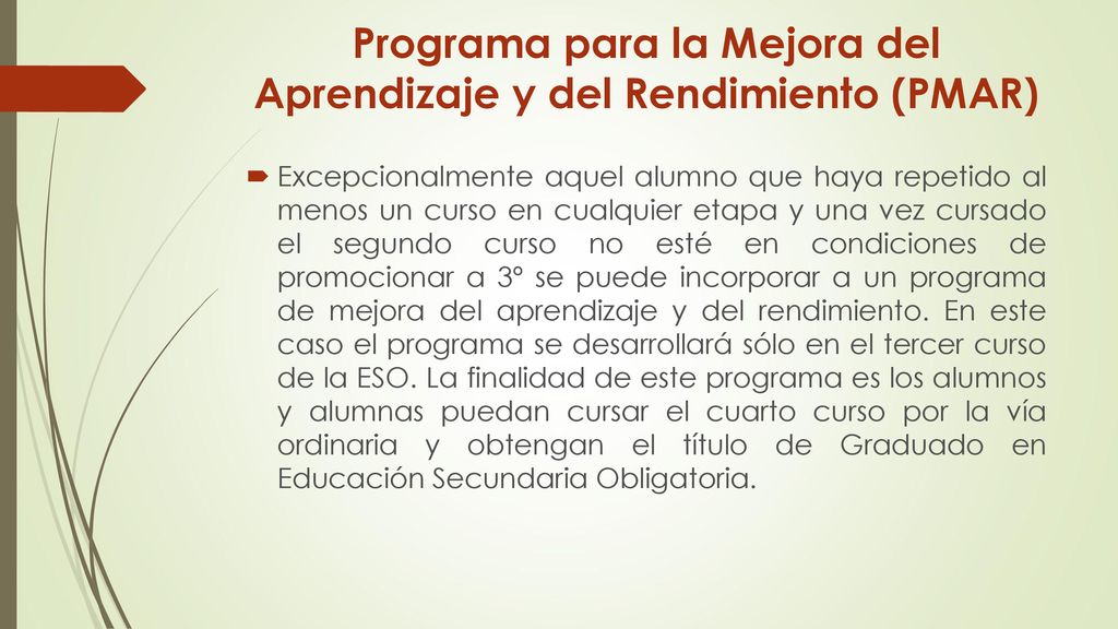 Programa para la Mejora del Aprendizaje y del Rendimiento (PMAR)