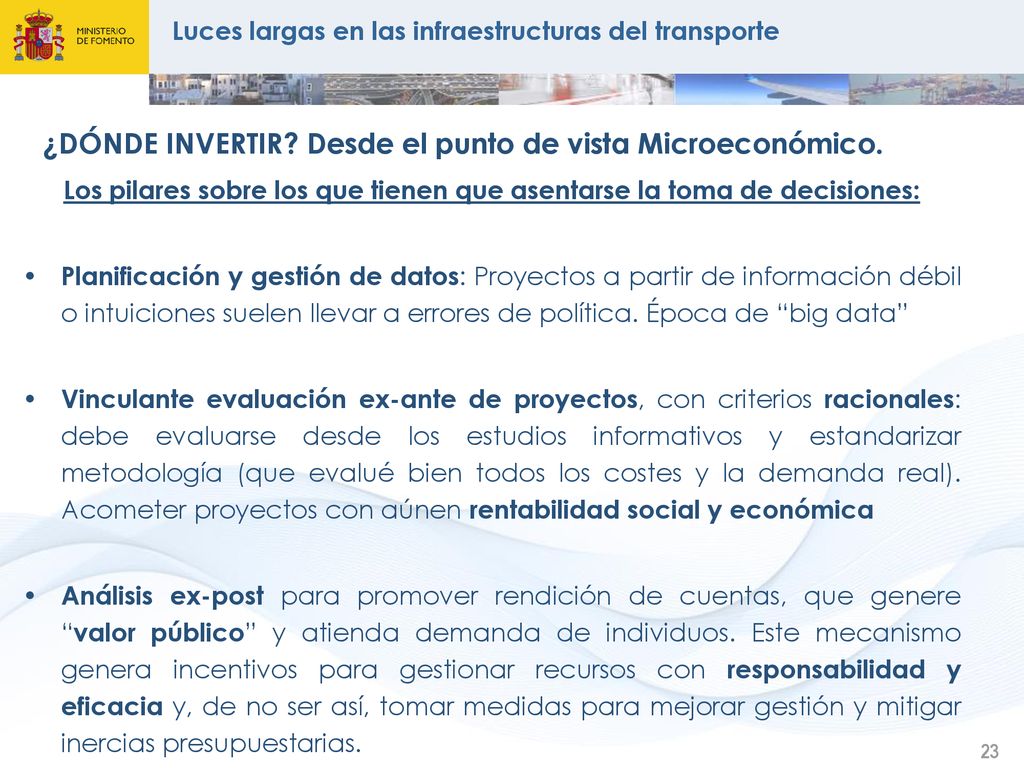 Los pilares sobre los que tienen que asentarse la toma de decisiones: