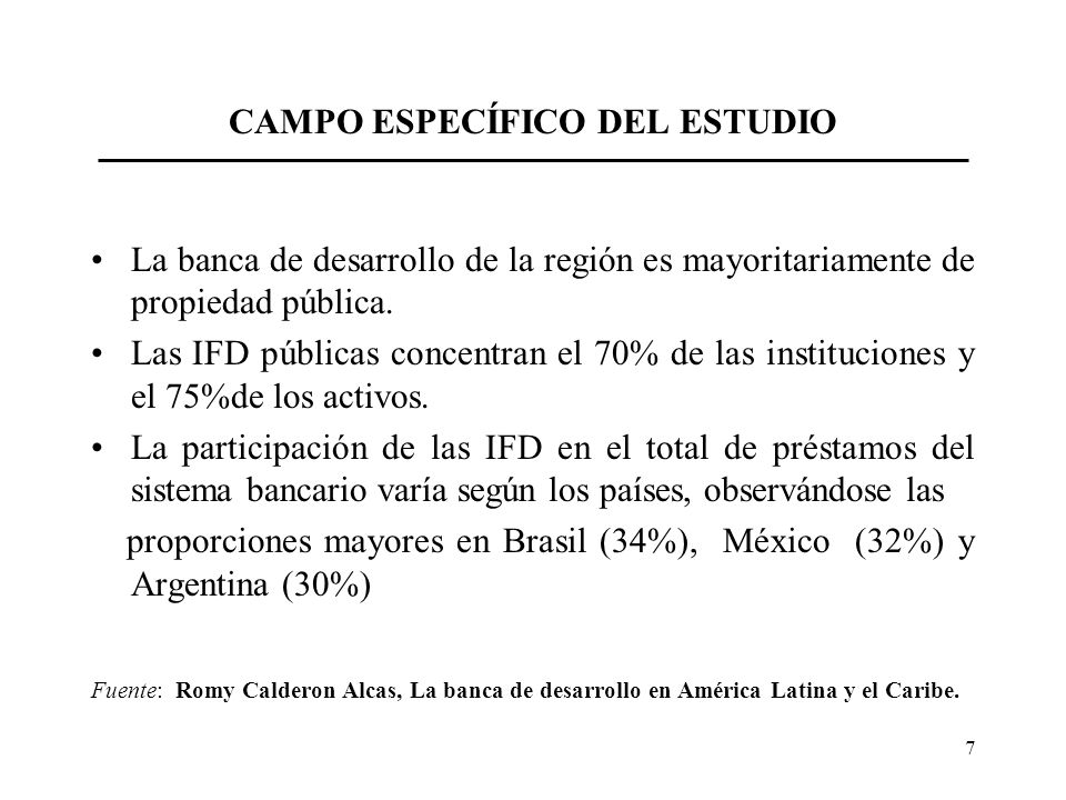 CAMPO ESPECÍFICO DEL ESTUDIO