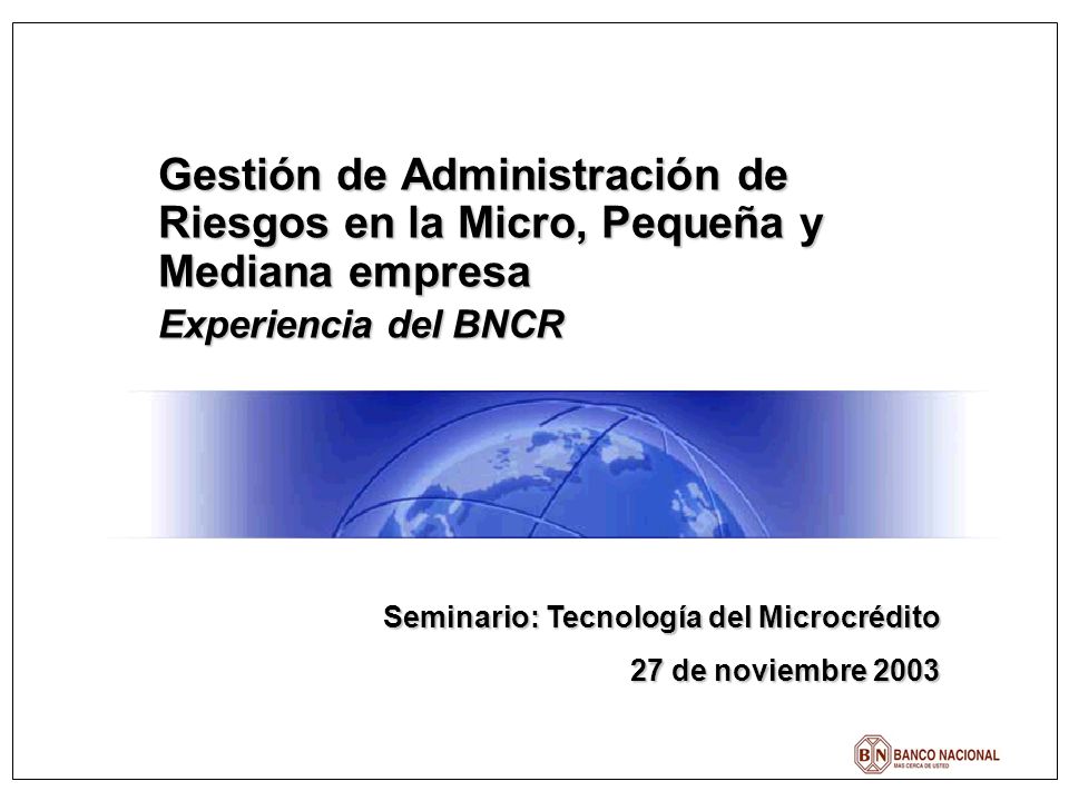 Gestión de Administración de Riesgos en la Micro, Pequeña y Mediana empresa