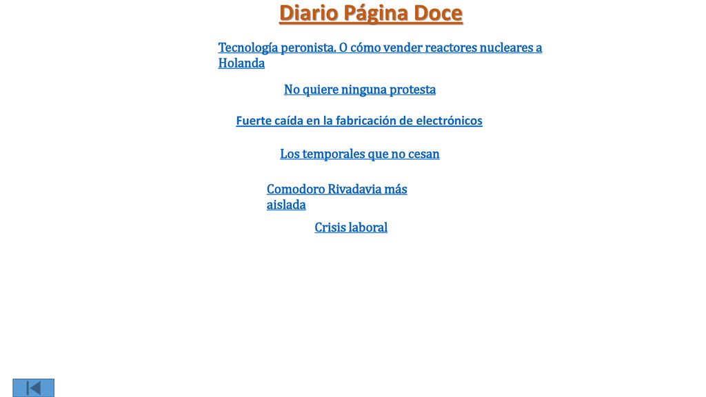 Diario Página Doce Tecnología peronista. O cómo vender reactores nucleares a Holanda. No quiere ninguna protesta.