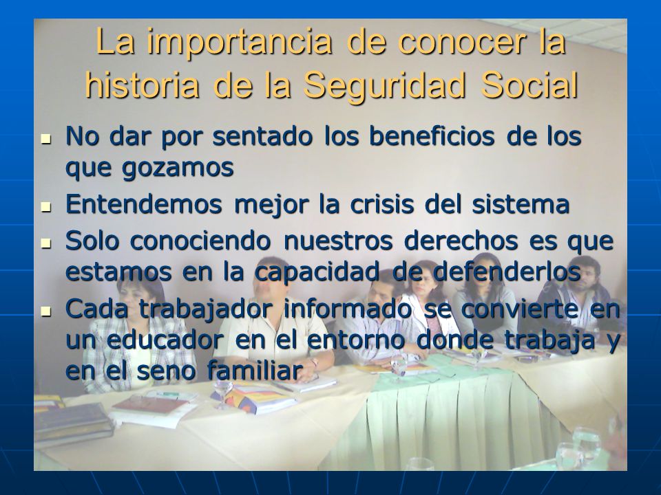 La importancia de conocer la historia de la Seguridad Social