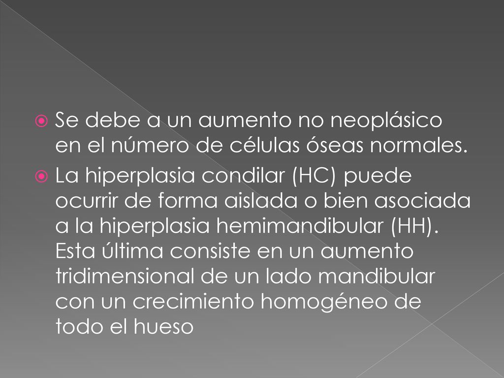 Se debe a un aumento no neoplásico en el número de células óseas normales.