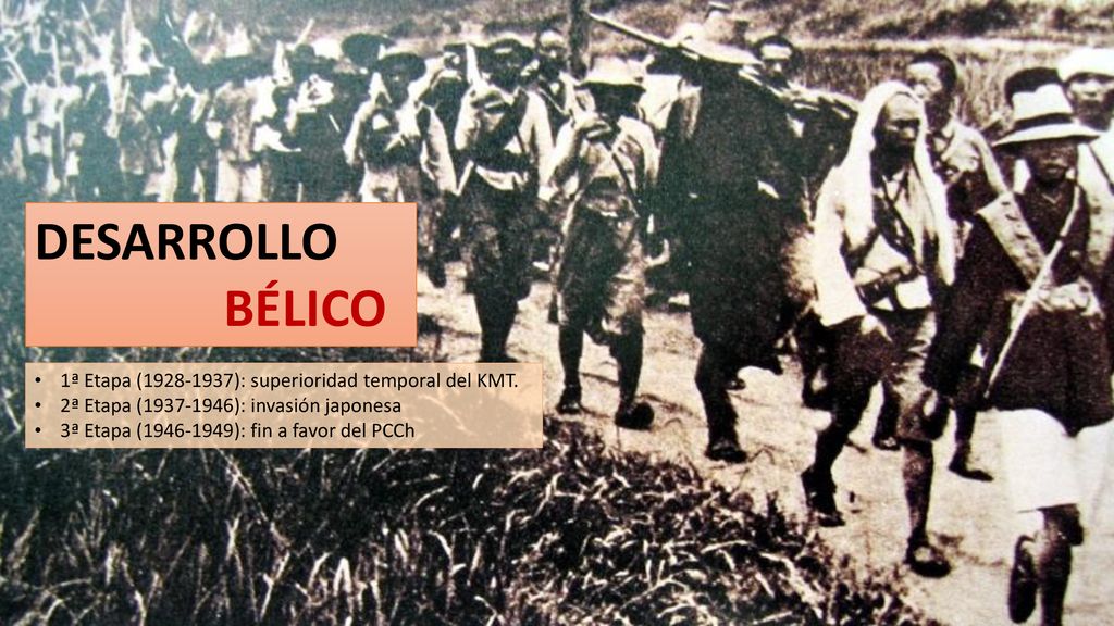 DESARROLLO BÉLICO 1ª Etapa ( ): superioridad temporal del KMT.