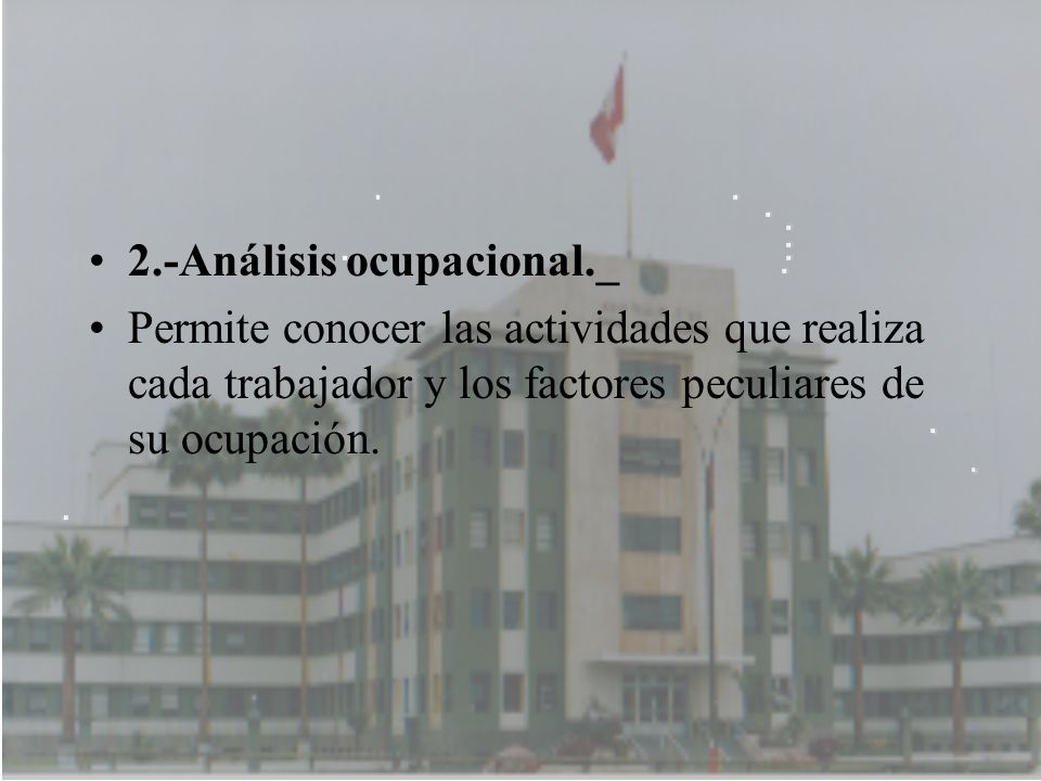 2.-Análisis ocupacional._