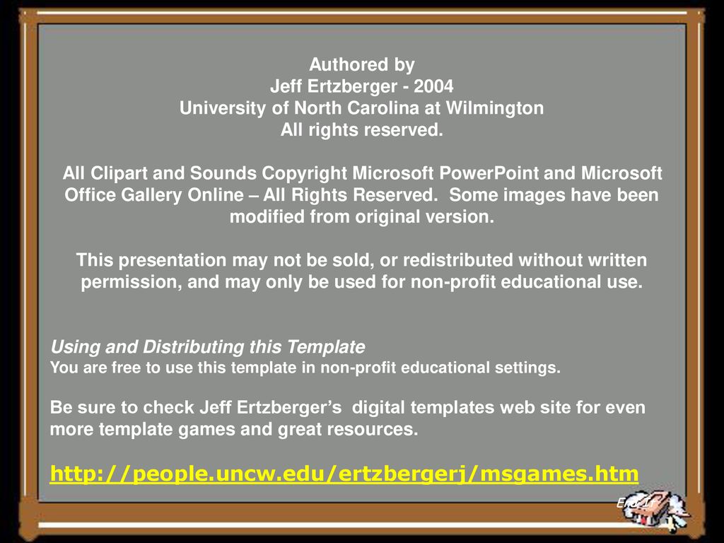 University of North Carolina at Wilmington All rights reserved.