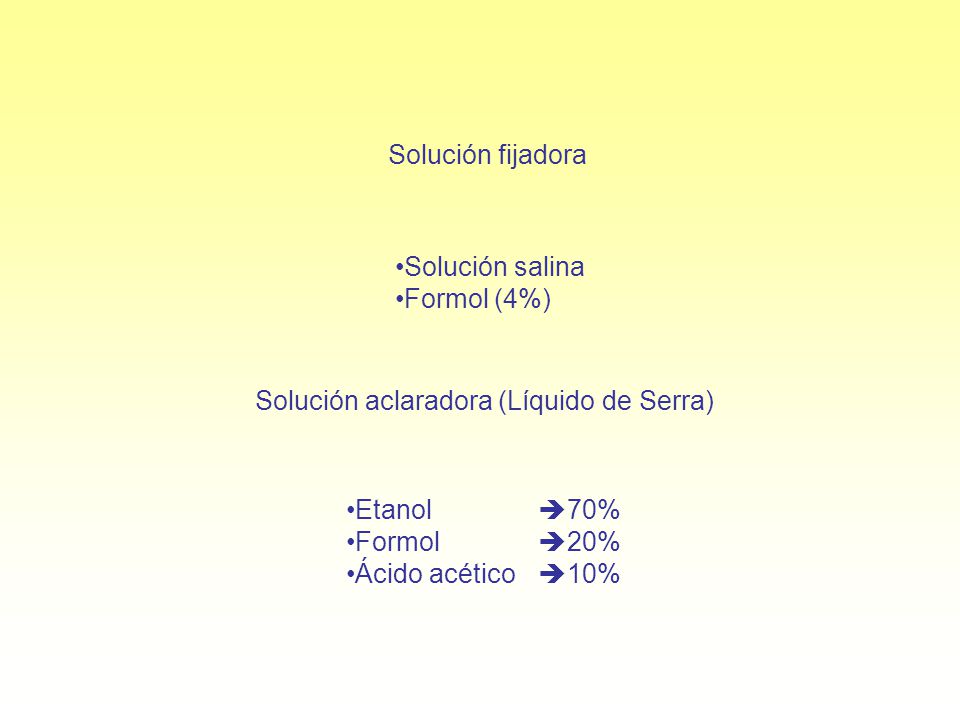 Solución aclaradora (Líquido de Serra)
