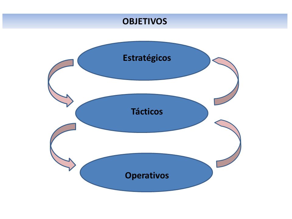 OBJETIVOS Estratégicos Tácticos Operativos