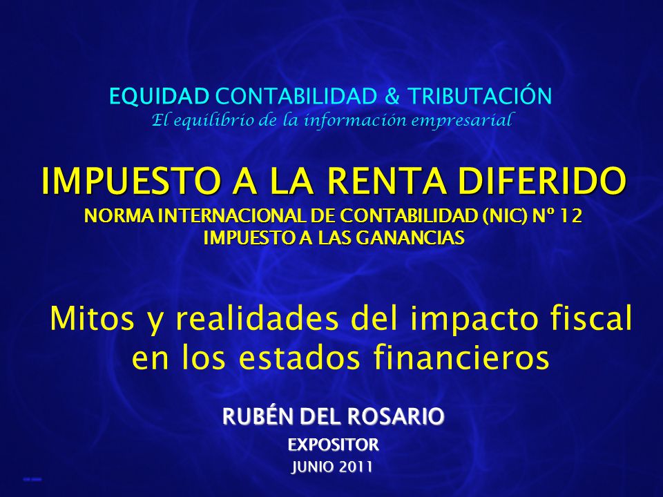 EQUIDAD CONTABILIDAD & TRIBUTACIÓN El equilibrio de la información empresarial