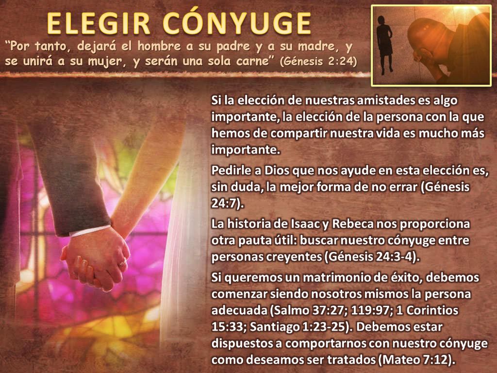 Por tanto, dejará el hombre a su padre y a su madre, y se unirá a su mujer, y serán una sola carne (Génesis 2:24)