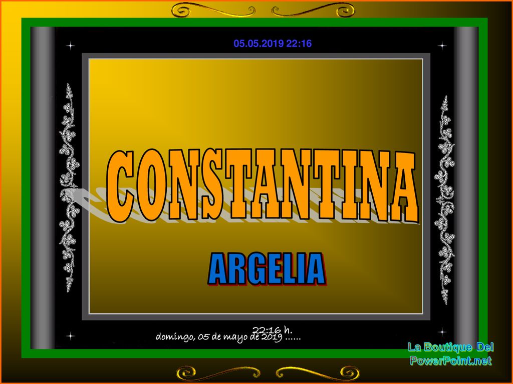 CONSTANTINA ARGELIA domingo, 05 de mayo de 2019 …… 22:16 h.