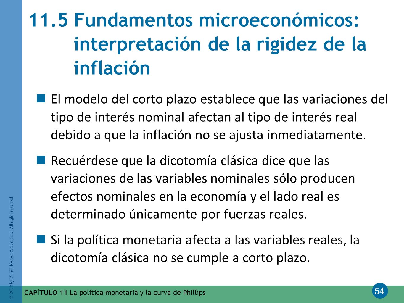 11.5 Fundamentos microeconómicos: interpretación de la rigidez de la inflación