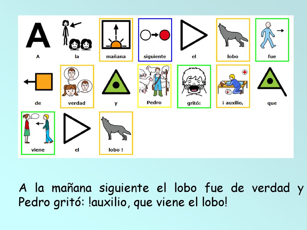 A la mañana siguiente el lobo fue de verdad y Pedro gritó: