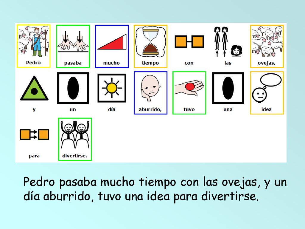 Pedro pasaba mucho tiempo con las ovejas, y un día aburrido, tuvo una idea para divertirse.