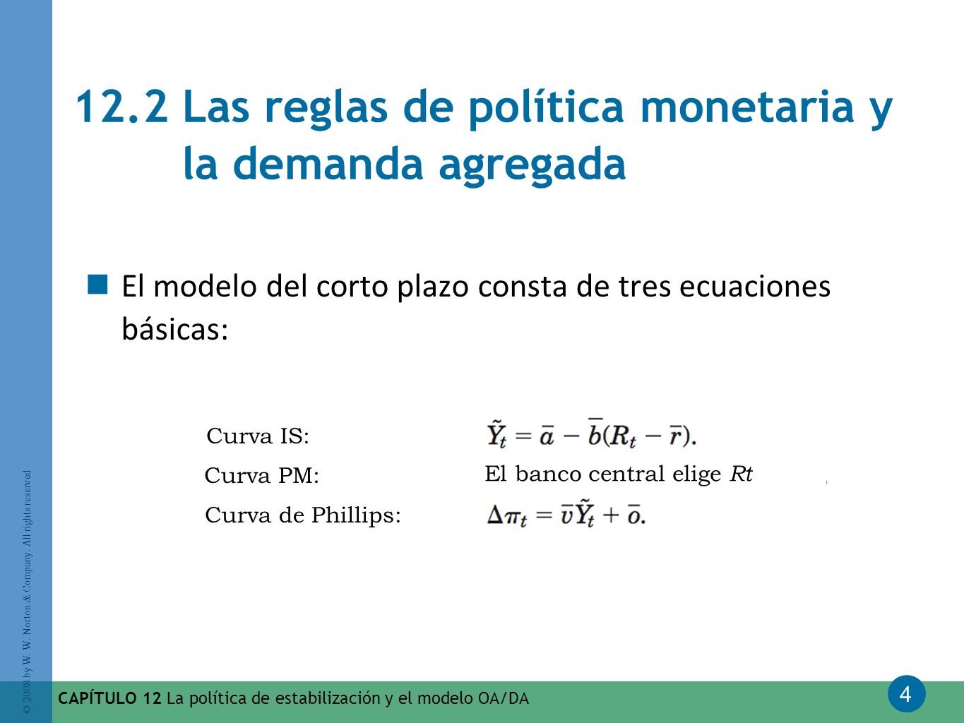 12.2 Las reglas de política monetaria y la demanda agregada