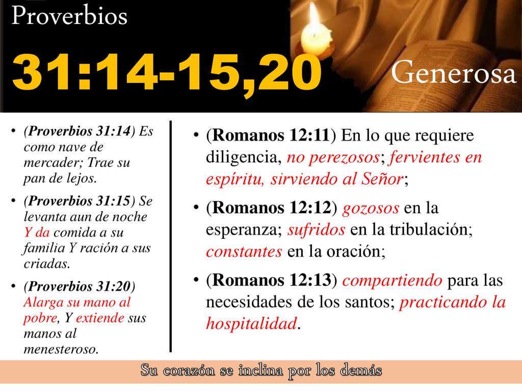 Su corazón se inclina por los demás
