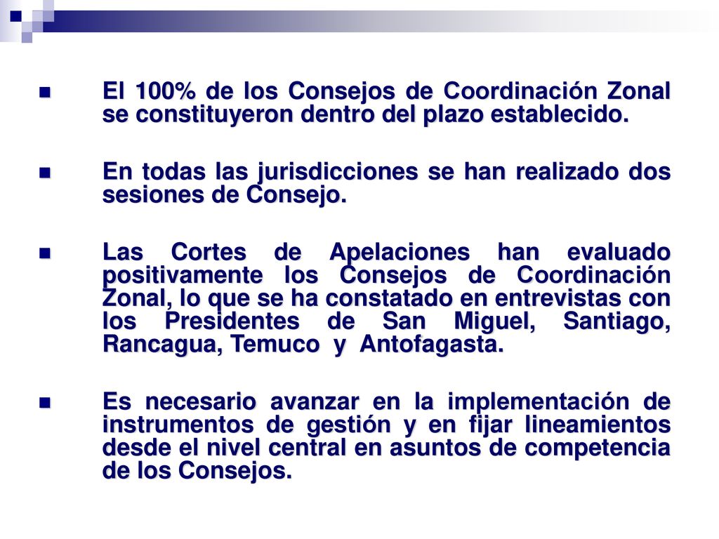 El 100% de los Consejos de Coordinación Zonal se constituyeron dentro del plazo establecido.