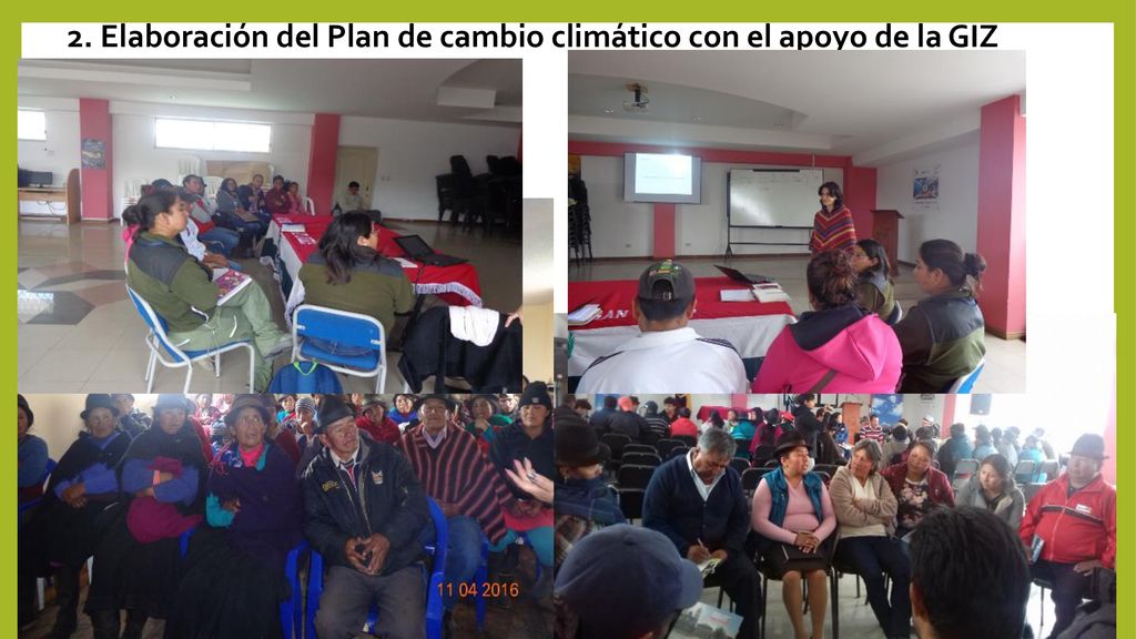 2. Elaboración del Plan de cambio climático con el apoyo de la GIZ