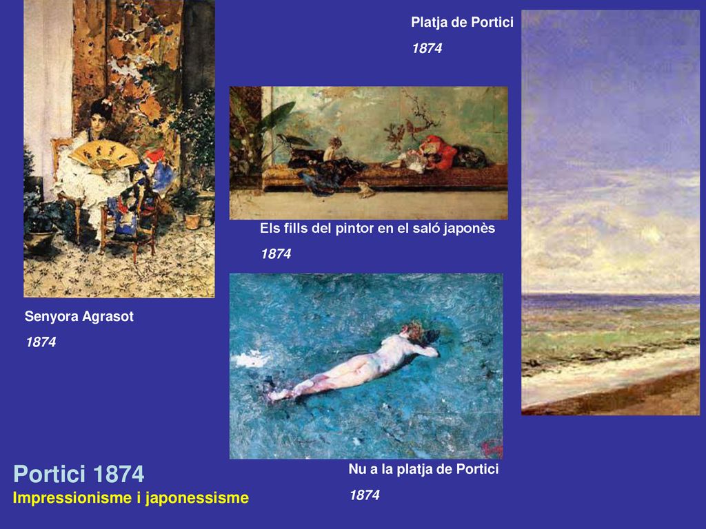 Portici 1874 Impressionisme i japonessisme Platja de Portici 1874