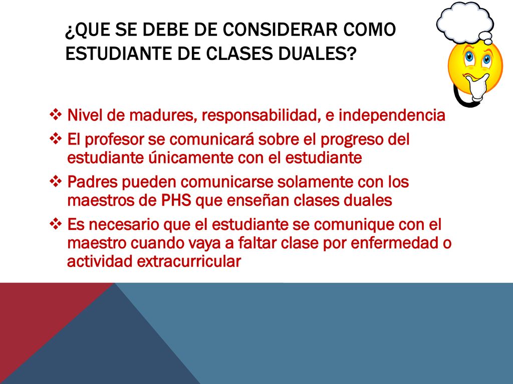 ¿Que se debe de considerar como estudiante de clases duales