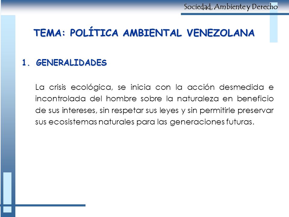 TEMA: POLÍTICA AMBIENTAL VENEZOLANA