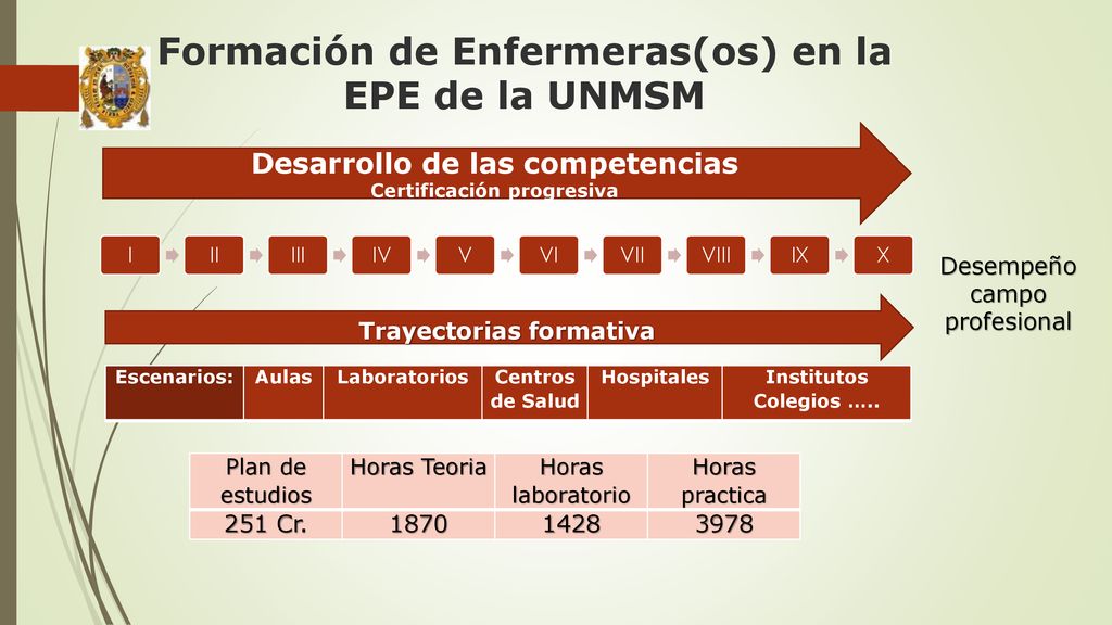 Formación de Enfermeras(os) en la EPE de la UNMSM