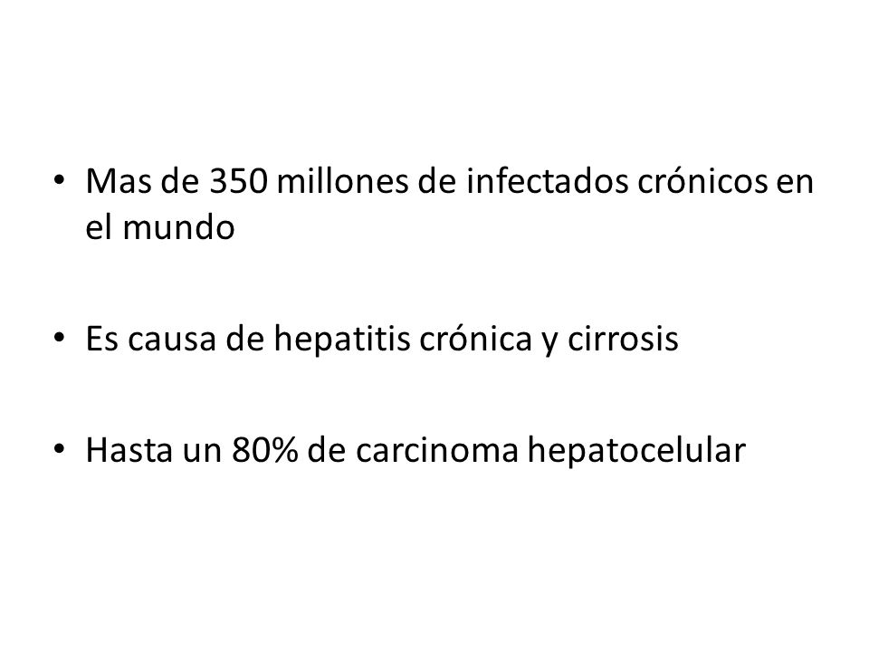 Mas de 350 millones de infectados crónicos en el mundo
