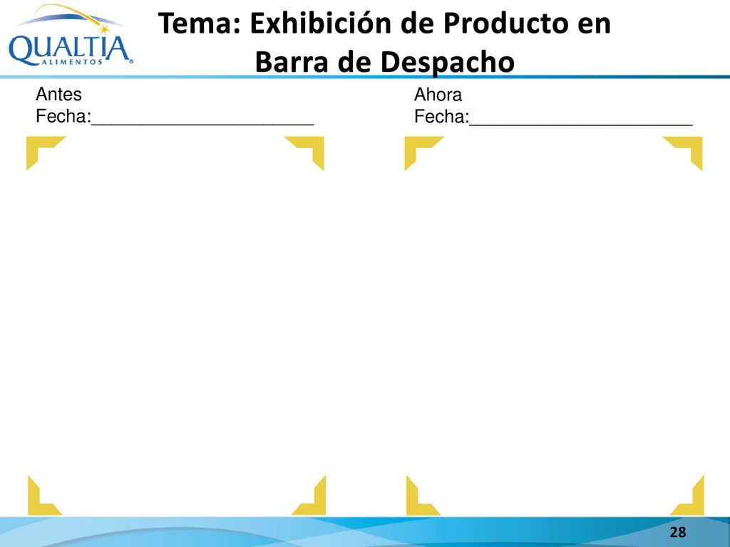 Tema: Exhibición de Producto en Barra de Despacho